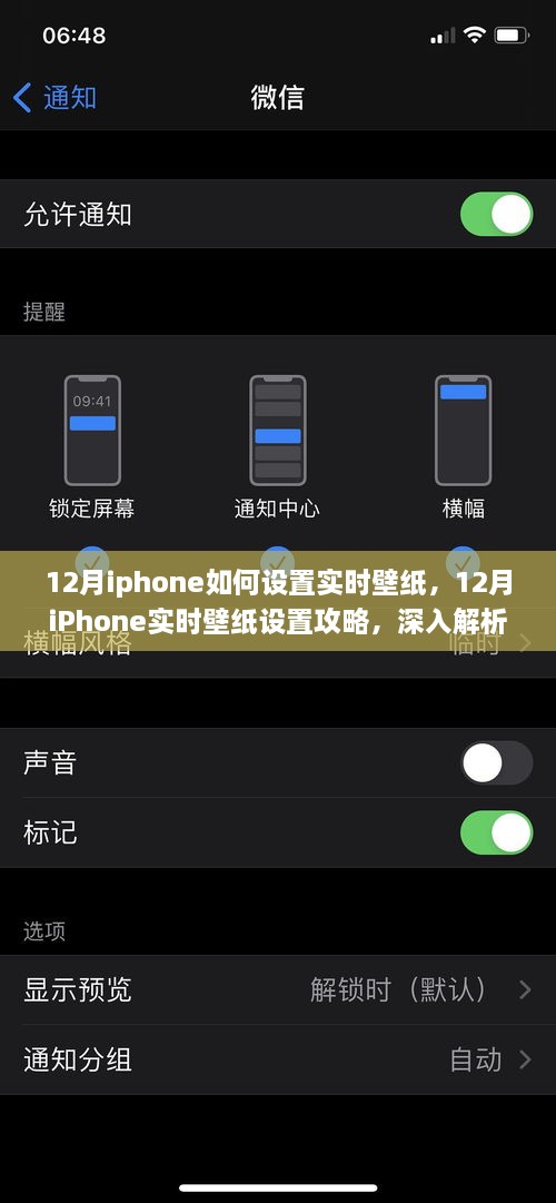 深入解析！12月iPhone实时壁纸设置攻略，带你掌握个性化定制技巧