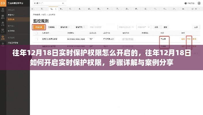 往年12月18日实时保护权限开启指南，步骤详解与案例分享
