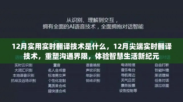 12月尖端实时翻译技术，重塑沟通界限，智慧生活新纪元体验