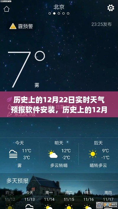 历史上的12月22日实时天气预报软件安装指南与教程