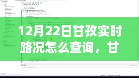 甘孜实时路况查询系统深度解析与体验分享，查询方法与系统评测