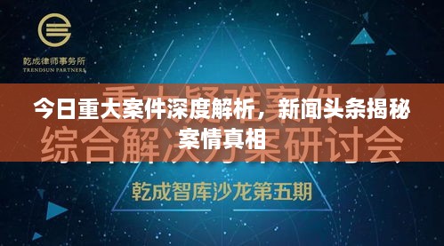 今日重大案件深度解析，新闻头条揭秘案情真相