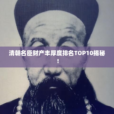 清朝名臣财产丰厚度排名TOP10揭秘！