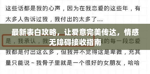 最新表白攻略，让爱意完美传达，情感无障碍接收指南