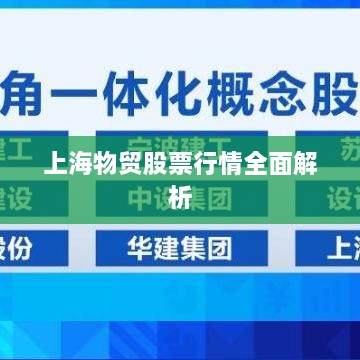 上海物贸股票行情全面解析