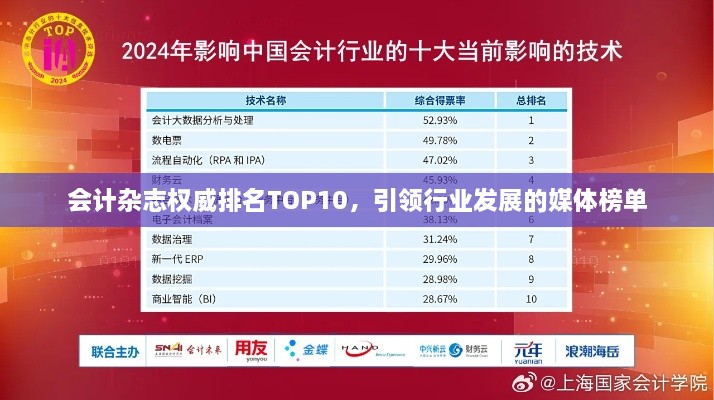 会计杂志权威排名TOP10，引领行业发展的媒体榜单